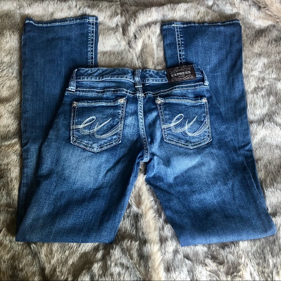 Express Bootcut Low Rise Jeans - Picture 3 of 3